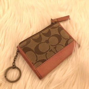Authentic COACH key chain wallet